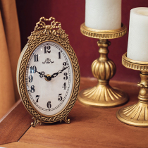 You live in French-style clock fittings bedroom desktop decoration clock decoration clock