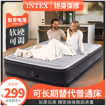 INTEX air cushion bed Inflatable mattress single double household large folding thick mattress outdoor portable bed