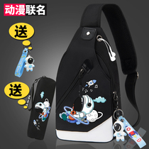 NASA Co-named Astronaut Trend Bag Male Casual Personal Backpack Sports Cross-Bag Fashion Single Shoulder Sabbath Bag Female
