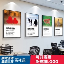 Corporate culture hanging painting company office decoration custom inspirational slogan conference room workshop wall decoration painting