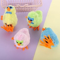 Cute glasses chick jumping can run clockwork childrens toys Men and women baby mini child small toys