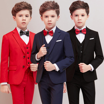 Childrens dress suit boy suit handsome British flower boy suit suit suit Korean piano performance spring and autumn