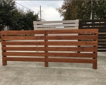 Multi-color wooden fence courtyard garden wooden fence guardrail green railing white horizontal grain fence