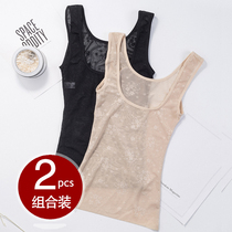 Summer thin section shapewear top Womens belly shapewear vest Girdle belly clothes Body shaping tight corset