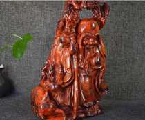 Lao red acid branch root carving fine old birthday star ornament Mahogany birthday star male root carving Old birthday Weng birthday star old ornament