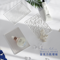 Water ripple transparent acrylic board commercial cosmetics photography shooting props Nail art photo background decoration