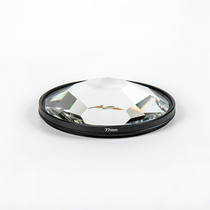 Photography foreground blurring Film and television props 77mm8-sided kaleidoscope glass prism SLR accessories filter