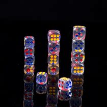 Mahjong Griddle Dice Crystal Clear Toys Digital Color Ktv Points Big plastic Bar Thrones Home