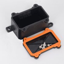 Plastic waterproof junction box small IP68 outdoor branch connector buried underwater sealed wire box plastic black