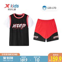 Special Step Boy Clothing Boy Speed Dry Short Sleeve Suit 2022 Summer new children 2 sets Sports suit CUHK Scout