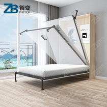 Electric invisible bed small apartment folding bed forward side flip closet multi-function hidden bed Murphy bed hardware accessories