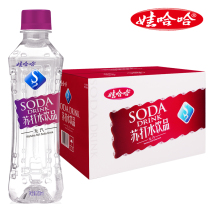 (Wahaha official) steam soda slightly sweet weak alkaline drink 350ml * 24 bottles full box Wahaha