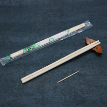 Disposable chopsticks batch 1000 double round chopsticks bamboo health convenient takeaway fast food chopsticks toothpick independent set