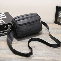 Clear Goods Handling Head Layer Cow Leather Single Shoulder Diagonal Satchel Calf Leather Small Square Bag Casual Genuine Leather Male And Female Bag Single Shoulder Bag