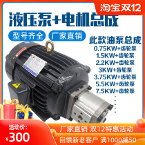 Hydraulic oil pump motor group CBN 1 5KW2 2KW hydraulic pump assembly inner shaft motor hydraulic station accessories system