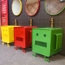 Color kindergarten personality wash basin mini washbasin for children children creative cartoon column Basin
