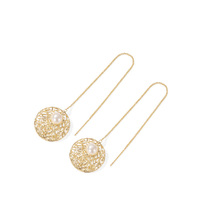 Dreamnet earrings female Korean temperament net red length earbuds 2021 new trend Suwon round face Thin Ears