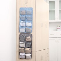 Single-sided underwear socks storage bag wardrobe door hanging wall hanging bag dormitory hanging cabinet door hanging bag