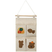 Wall fabric hanging bag door rear storage bed artifact wall hanging bedside good things dormitory bedroom cloth hanging pocket hanging wall