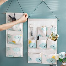 Hanging wall storage bag wall wall hanging bag door rear rack small cloth bag dormitory Artifact Room hanging bag wall hanging