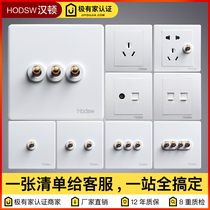 Hampton retro switch socket panel Household lever Nordic antique switch Wall power outlet panel Type 86