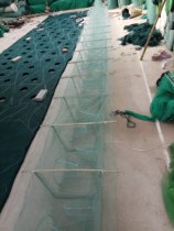 20 meters 25 meters Baiyangdian checkered cloth bamboo sheet winged shrimp cage fishing net Loach eel automatic fishing cage