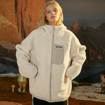 Lamb coat 2020 autumn and winter New lamb wool cotton coat women loose clothes men Tide brand national tide plus velvet winter