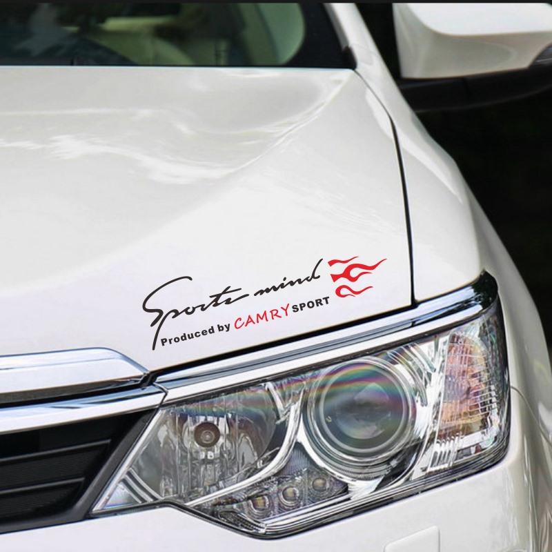 Suitable for Toyota Camry lamp eyebrow paste modified bonnet sticker appearance decorative car paste pull flower car head cover sticker