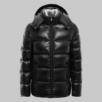 Goose down down jacket mens light luxury real hair collar 2020 new hooded thickened ultra-thick short northeast stand-up collar jacket