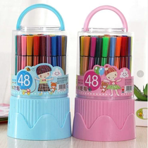 12 color 48 color watercolor pen set non-toxic washable color pen painting graffiti pen children kindergarten primary school students