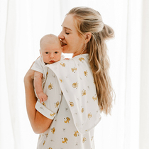 Nest Designers baby shoulder sprinting towel baby apron for hiccups Breast Milk Towel Bamboo Cotton Surrounding Mouth