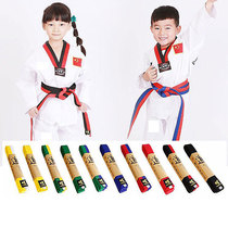 Taekwondo belt black belt children adult grade belt examination ribbon red white yellow green blue black taekwondo belt