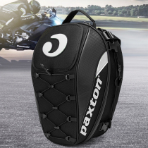 Motorcycle rear seat bag large capacity locomotive riding helmet bag travel backpack Knight reflective waterproof rear tail bag