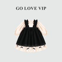 Japan Ulovazn childrens wear ~ girls dress autumn new baby cute Lolita skirt childrens princess dress