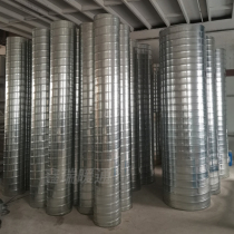 Galvanized white iron sheet spiral air pipe fire dust removal stainless steel welded air pipe Hood pipe smoke exhaust pipe carbon steel