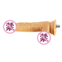 (3 6CM)SMACHINE high quality realistic liquid ultra soft silicone phallus-two color liquid trumpet