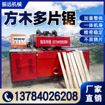Multifunctional large square wood multi-piece saw woodworking machinery automatic cutting machine heavy-duty upper and lower shaft open wood slatted saw
