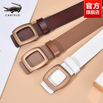 Belt Lady Summer 100 Hitch Wind Trendy Fashion Personality Decoration Narrow New 2021 Genuine Leather Retro Pants Belt Fine