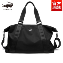 Crocodile Travel Bag Mens Mobile Large Capacity Short Trip Travel Baggage Bag Women Sports Backpack Training Fitness Bag