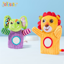 Jollybaby Baby Pacification Doll Plush Finger Hand Puppet Toy Baby Animal Gloves Bites occasionally