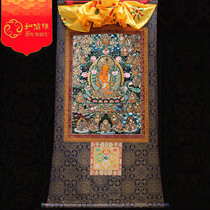 Manjushri Fatu mineral pigment micro-spray thangka Tibetan tantra HIGH-definition custom Buddha statue Bodhisattva fine mounted portrait