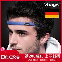 German imported VEAGO silicone lead Sweat Belt mens running sweat sports headband anti SWEAT fitness hair band men and women