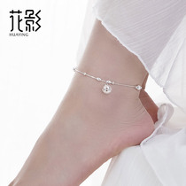 Ancient wind Palace Bell anklet female S925 sterling silver bell will sound niche forest series Wild net red senior sense female anklet