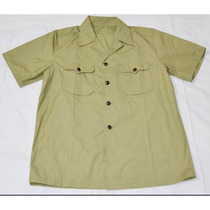 Vintage 85-style short-sleeved shirt 65-style bakelite button cotton shirt Classic collectors edition shirt New