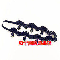 Benin dance goods store Latin modern competition headdress new hair band jewelry female lace elastic headband accessories