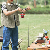 Thous Winds outdoor camping light stand portable camping light aluminum alloy lighting camp light small lamp frame pole