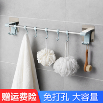 Bathroom towel hook Non-perforated shelf Kitchen rag hook Strong viscose bathroom hanging towel bar