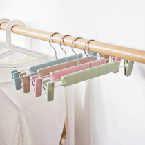 Nordic pants rack windproof drying pants storage rack with clip hanger Household pants clip pants hang 5 packs