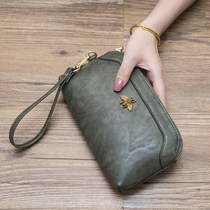 Clutch bag women 2021 new summer and autumn large capacity bee small handbag ladies coin purse temperament leather clutch bag