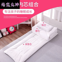 Kindergarten quilt three-piece set into the garden with core pure cotton baby nap childrens bedding six-piece set for bed